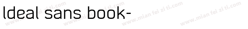 ldeal sans book字体转换